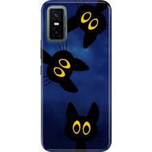 Senada Infinix Gt 30 Pro Kılıf Desenli Baskılı Tpu Rubber Kapak Karanlık Kedileri
