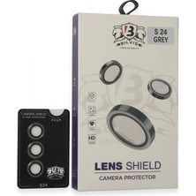 Marsilyan  Samsung Galaxy S24 Bilvis Titan Kamera Lens - Titan Gri