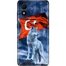 Adasena Tcl 303 Kılıf Desenli Baskılı Tpu Rubber Kapak Türk Tc
