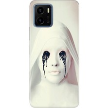 Vivo Y15S Kılıf Desenli Baskılı Tpu Rubber Kapak Rahibe