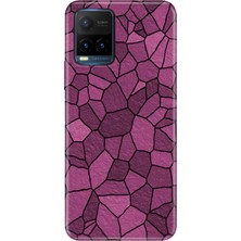 Vivo Y21S Kılıf Desenli Baskılı Tpu Rubber Kapak Pinkwall