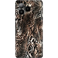 Omix X7 Kılıf Desenli Baskılı Tpu Rubber Kapak Leopar Sanat