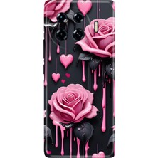 Senada Tecno Spark 20 Pro Plus+ Kılıf Desenli Baskılı Tpu Rubber Kapak Akan Güller