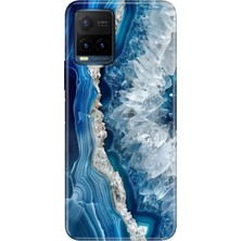 Vivo Y21S Kılıf Desenli Baskılı Tpu Rubber Kapak Otto Marble