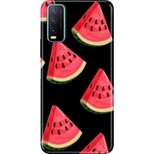 Senada Vivo Y11S Y20 Y20S Kılıf Desenli Baskılı Tpu Rubber Kapak Karpuz Dilimi