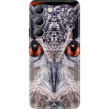 Senada Vivo V30 Lite Kılıf Desenli Baskılı Tpu Rubber Kapak Baykuş 212