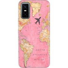 Infinix Gt 30 Pro Kılıf Desenli Baskılı Tpu Rubber Kapak Map