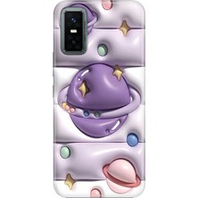 Senada Infinix Gt 30 Pro Kılıf Desenli Baskılı Tpu Rubber Kapak 3D Space