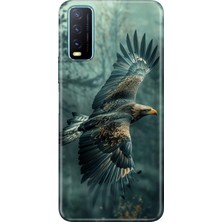 Vivo Y11S Y20 Y20S Kılıf Desenli Baskılı Tpu Rubber Kapak Ürküten Kartal