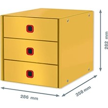Storemax Cosy C&s Çekmeceli Evrak Rafı, Sarı