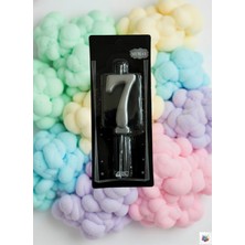 Mumay Candle Metalik Silver Rakam Mum 7