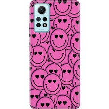 Xiaomi Redmi Note 12 Pro 4g Kılıf Desenli Baskılı Tpu Rubber Kapak Pembe Tebessüm