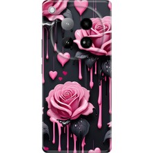 Senada Infinix Zero 40 4g Kılıf Desenli Baskılı Tpu Rubber Kapak Akan Güller