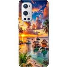 Senada Oneplus 9 Pro Kılıf Desenli Baskılı Tpu Rubber Kapak Beach Summer