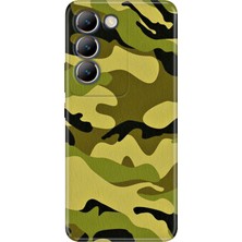 Senada Vivo V30 Lite Kılıf Desenli Baskılı Tpu Rubber Kapak Askeri