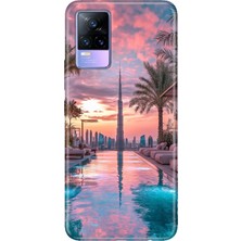 Vivo V21E Kılıf Desenli Baskılı Tpu Rubber Kapak Luxury Dubai