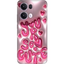 Senada Oppo Reno 13 Pro Kılıf Desenli Baskılı Tpu Rubber Kapak CUTE111