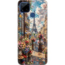 Senada Realme C21Y - C25Y Kılıf Desenli Baskılı Tpu Rubber Kapak Baharda Paris