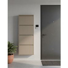 Meyora 4'lü Metal Ayakkabılık - Dark Cappuccino