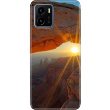 Vivo Y15S Kılıf Desenli Baskılı Tpu Rubber Kapak Sun