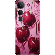 Senada Vivo V50 Lite Kılıf Desenli Baskılı Tpu Rubber Kapak Kirazın Dansı