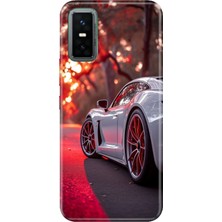 Adasena Infinix Gt 30 Pro Kılıf Desenli Baskılı Tpu Rubber Kapak Spor Araba