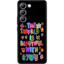 Vivo V30 Lite Kılıf Desenli Baskılı Tpu Rubber Kapak With You