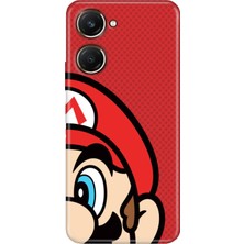 Vivo Y18 Kılıf Desenli Baskılı Tpu Rubber Kapak Mario