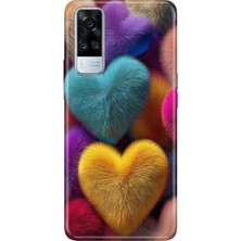 Senada Vivo Y51 Kılıf Desenli Baskılı Tpu Rubber Kapak Fluffy