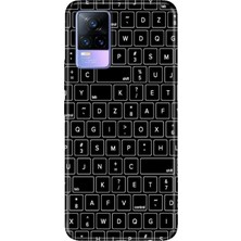 Senada Vivo V21E Kılıf Desenli Baskılı Tpu Rubber Kapak Klavye