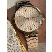 Ferrucci Altın Renk Sade Şık Kadın Saati