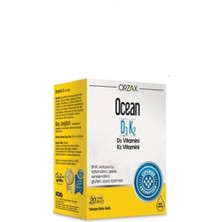 Orzax D3 K2 Damla 20 ml Takviye Edici Gıda