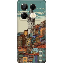 Senada Infinix Note 40 Pro 5g Kılıf Desenli Baskılı Tpu Rubber Kapak Galata