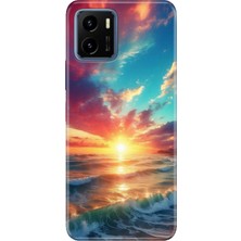 Vivo Y15S Kılıf Desenli Baskılı Tpu Rubber Kapak Okyanus