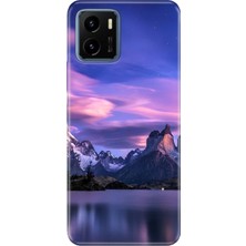 Vivo Y15S Kılıf Desenli Baskılı Tpu Rubber Kapak Kuzey