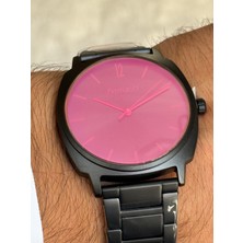 Ferrucci Siyah Renk Siyah Kadranlı Renkli Camlı Tarihli Erkek Saati