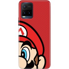 Vivo Y21S Kılıf Desenli Baskılı Tpu Rubber Kapak Mario