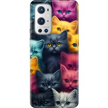 Senada Oneplus 9 Pro Kılıf Desenli Baskılı Tpu Rubber Kapak Kedi Ordusu