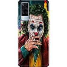 Senada Vivo Y51 Kılıf Desenli Baskılı Tpu Rubber Kapak Jokker