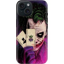 Senada iPhone 15 Kılıf Desenli Baskılı Tpu Rubber Kapak Joker-Retro
