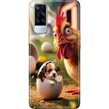Senada Vivo Y51 Kılıf Desenli Baskılı Tpu Rubber Kapak Gariplik Var