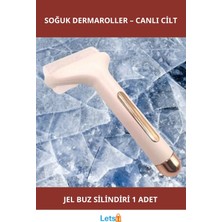 Letsii Buzlu Dermaroller Soğuk Jellerle Cilt Sıkılaştırıcı Masaj Aleti