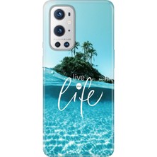 Oneplus 9 Pro Kılıf Desenli Baskılı Tpu Rubber Kapak Live Your Life
