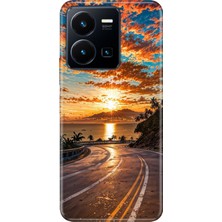 Vivo Y22S Y35 Kılıf Desenli Baskılı Tpu Rubber Kapak Manzaram
