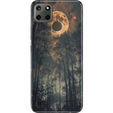 iPhone 7 Plus - 8 Plus Kılıf Desenli Baskılı Tpu Rubber Kapak Korkutan Orman