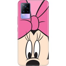 Vivo V21E Kılıf Desenli Baskılı Tpu Rubber Kapak Minnie Love