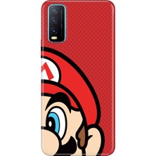 Vivo Y11S Y20 Y20S Kılıf Desenli Baskılı Tpu Rubber Kapak Mario