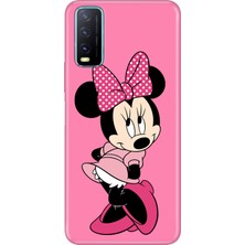 Vivo Y11S Y20 Y20S Kılıf Desenli Baskılı Tpu Rubber Kapak Utangaç Minnie