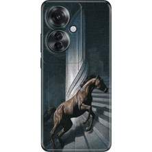 Senada Oppo Reno 11F Kılıf Desenli Baskılı Tpu Rubber Kapak Horse
