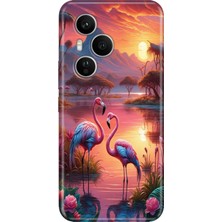 Senada Honor 400 Pro Kılıf Desenli Baskılı Tpu Rubber Kapak FLAMINGO888